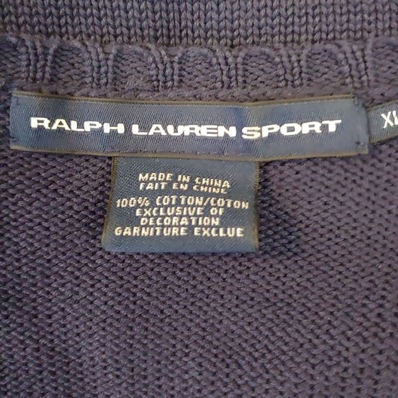 Ralph Lauren Sport Blue Long Sleeve RL LOGO XL - Picture 11 of 12